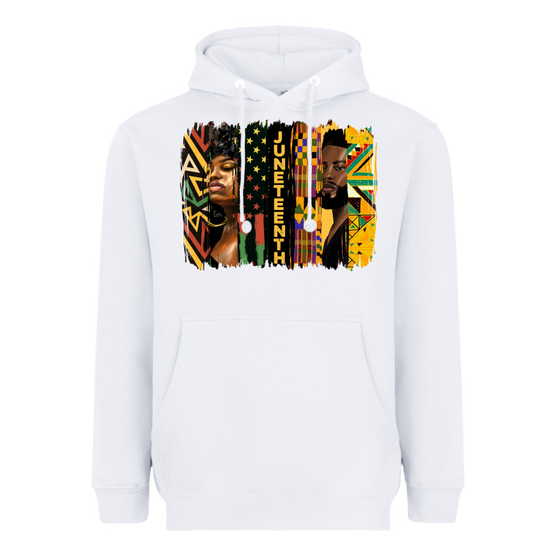 Juneteenth Brush Stroke Heavyweight Hoodie by HRA Design Shop | Teevron