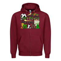 Burgundy somebody's loud mouth soccer mama Zipper Hoodie - Zillion Design Studio