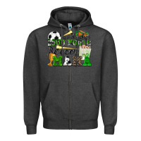 Charcoal Heather somebody's loud mouth soccer mama Zipper Hoodie - Zillion Design Studio