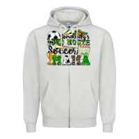 Dove Grey somebody's loud mouth soccer mama Zipper Hoodie - Zillion Design Studio