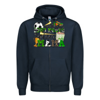Navy somebody's loud mouth soccer mama Zipper Hoodie - Zillion Design Studio