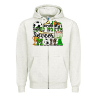 Oatmeal Heather somebody's loud mouth soccer mama Zipper Hoodie - Zillion Design Studio