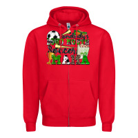 Red somebody's loud mouth soccer mama Zipper Hoodie - Zillion Design Studio