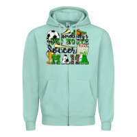 Seafoam somebody's loud mouth soccer mama Zipper Hoodie - Zillion Design Studio