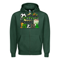 Sports Green somebody's loud mouth soccer mama Zipper Hoodie - Zillion Design Studio