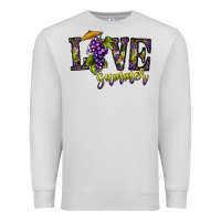 Dove Grey love summer Premium Sweatshirt - CowhideDigitalArt
