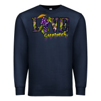 Navy love summer Premium Sweatshirt - CowhideDigitalArt