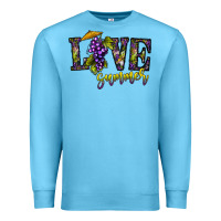 Ocean Blue love summer Premium Sweatshirt - CowhideDigitalArt