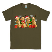 Army Green golden dogs with christmas Classic Tee - Zillion Design Studio