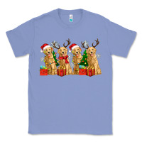 Colony Blue golden dogs with christmas Classic Tee - Zillion Design Studio