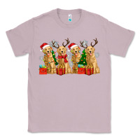 Lilac golden dogs with christmas Classic Tee - Zillion Design Studio
