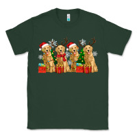 Sports Green golden dogs with christmas Classic Tee - Zillion Design Studio