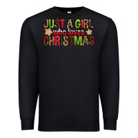 Black just a girl who loves christmas with cookies Premium Sweatshirt - FaDigitalArtStudio