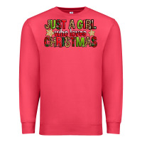 Cardinal just a girl who loves christmas with cookies Premium Sweatshirt - FaDigitalArtStudio