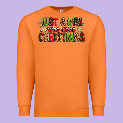 Just A Girl Who Loves Christmas With Cookies Premium Sweatshirt Designed By Fadigitalartstudio