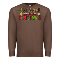 Chestnut just a girl who loves christmas with cookies Premium Sweatshirt - FaDigitalArtStudio