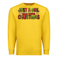 Lemon just a girl who loves christmas with cookies Premium Sweatshirt - FaDigitalArtStudio