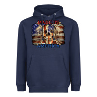 Navy Made in America 4th of july Heavyweight Hoodie - CowGirlArtShop