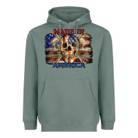 Sage Made in America 4th of july Heavyweight Hoodie - CowGirlArtShop