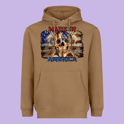 Made In America 4th Of July Heavyweight Hoodie Designed By Cowgirlartshop