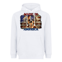 White Made in America 4th of july Heavyweight Hoodie - CowGirlArtShop