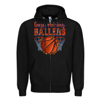 Black busy raising ballers basketball Zipper Hoodie - texasbilliewilder