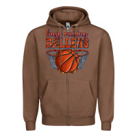 Chestnut busy raising ballers basketball Zipper Hoodie - texasbilliewilder