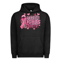 Pigment Black nobody fights alone cancer Urban Hoodie - MaliasSmallBusiness