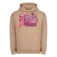 Pigment Burro nobody fights alone cancer Urban Hoodie - MaliasSmallBusiness