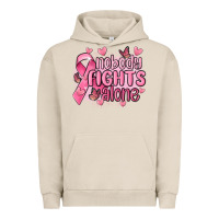 Pigment French Oak nobody fights alone cancer Urban Hoodie - MaliasSmallBusiness
