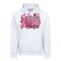 White nobody fights alone cancer Urban Hoodie - MaliasSmallBusiness