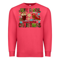 Cardinal just a girl who loves christmas Premium Sweatshirt - FaDigitalArtStudio