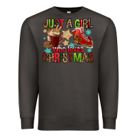 Smoke just a girl who loves christmas Premium Sweatshirt - FaDigitalArtStudio