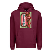 Burgundy Western Red Roses Welcome Premium Hoodie - LillyAllenDesigns