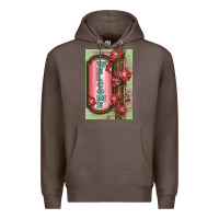 Coffee Western Red Roses Welcome Premium Hoodie - LillyAllenDesigns
