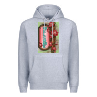 Heather Grey Western Red Roses Welcome Premium Hoodie - LillyAllenDesigns