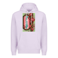 Lilac Western Red Roses Welcome Premium Hoodie - LillyAllenDesigns