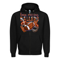 Black busy raising ballers football Zipper Hoodie - texasbilliewilder