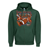 Sports Green busy raising ballers football Zipper Hoodie - texasbilliewilder