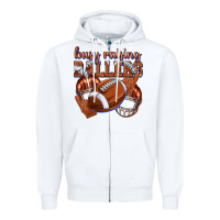 White busy raising ballers football Zipper Hoodie - texasbilliewilder
