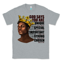 Heather Grey afro man god says you are Classic Tee - texasbilliewilder