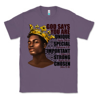 Lavender afro man god says you are Classic Tee - texasbilliewilder