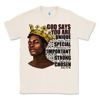 Natural afro man god says you are Classic Tee - texasbilliewilder