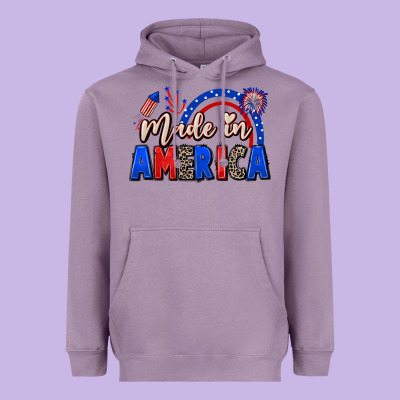 Made In America 4th Of July Heavyweight Hoodie Designed By Cowgirlartshop
