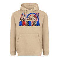 Mushroom Made in America 4th of july Heavyweight Hoodie - CowGirlArtShop