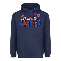Navy Made in America 4th of july Heavyweight Hoodie - CowGirlArtShop