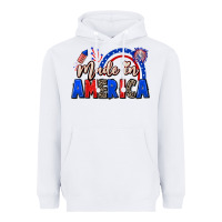 White Made in America 4th of july Heavyweight Hoodie - CowGirlArtShop
