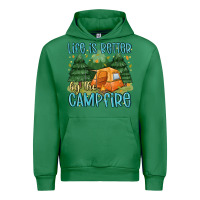 Emerald life is better by the camp fire Urban Hoodie - MaliasSmallBusiness