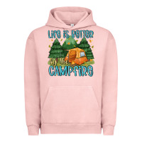 Pigment Salmon life is better by the camp fire Urban Hoodie - MaliasSmallBusiness