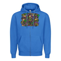 True Royal Mardi Gras Fleur De Lis Zipper Hoodie - RanaPortraitStore